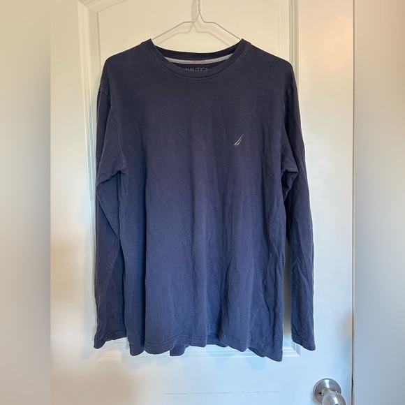 Nautica Men's Navy Long Sleeve Shirt - Picture 1 of 3